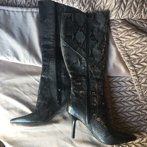 Nine West Snakeskin Boots
